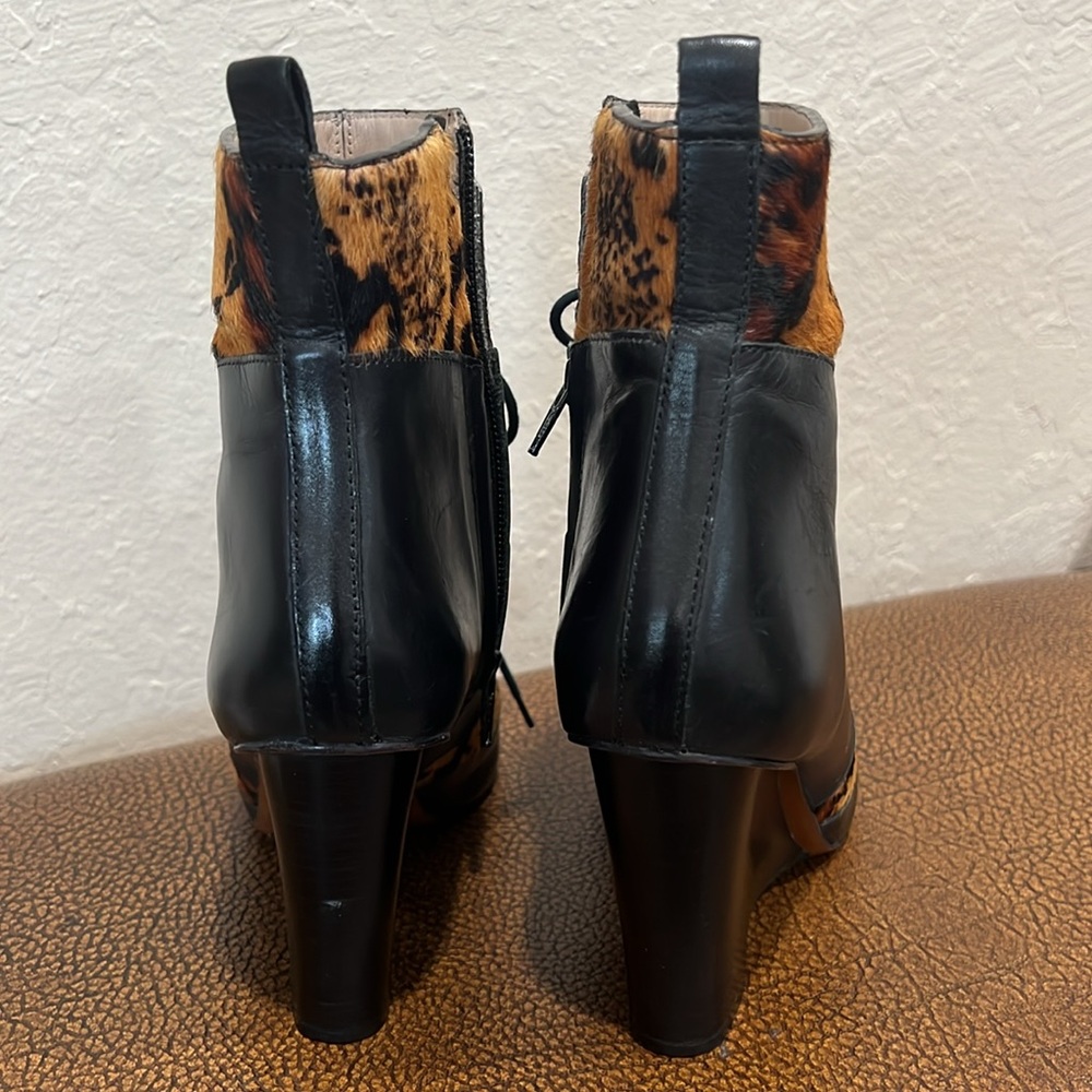 Lightly used Rare Uniquely Styled Derek Lam Crosby Calf Hair and Leather Boots! - Picture 3 of 8